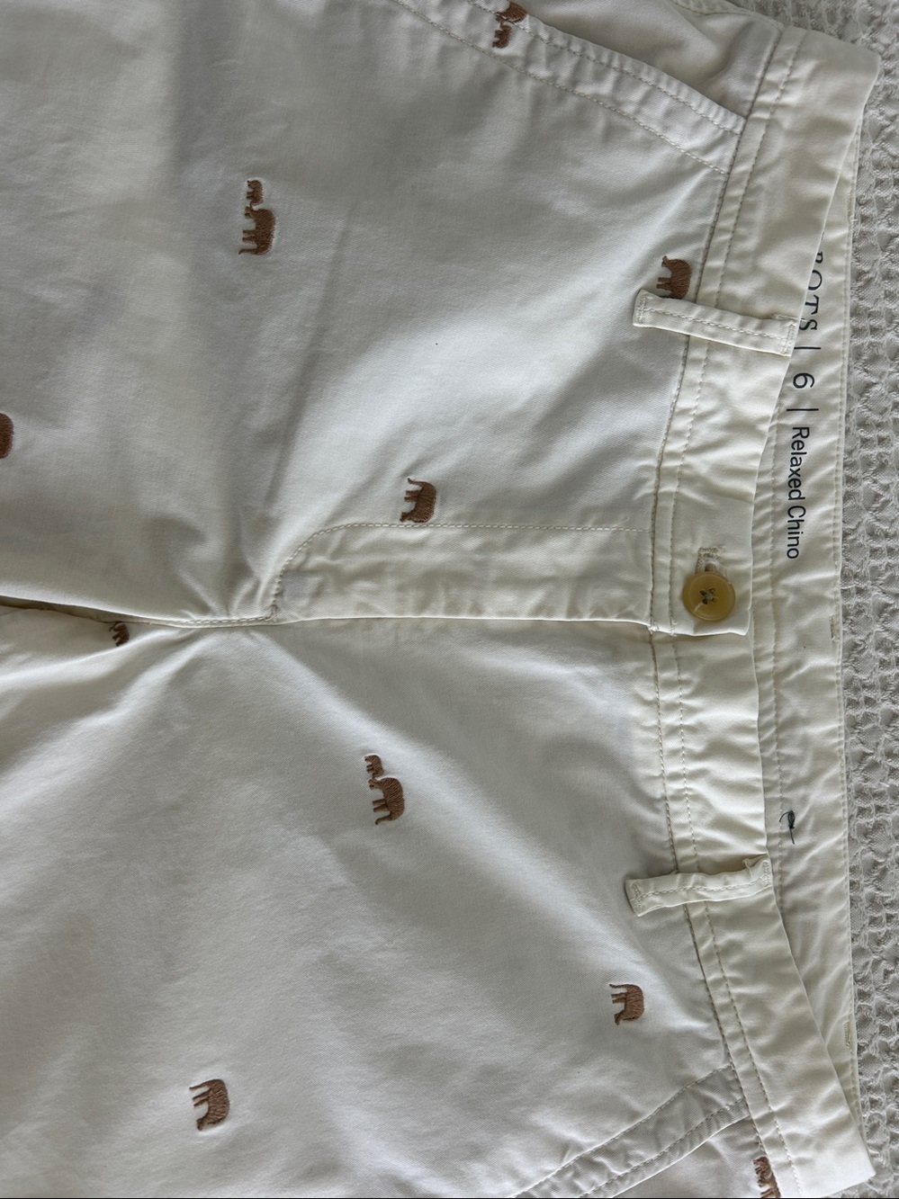 Talbots Relaxed Chino Pants in Beige and Cream - Picture 2 of 8